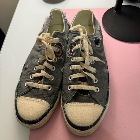 Converse vintage distressed patchwork sneakers - Picture 11 of 12